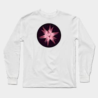 Old pink christmas star Long Sleeve T-Shirt